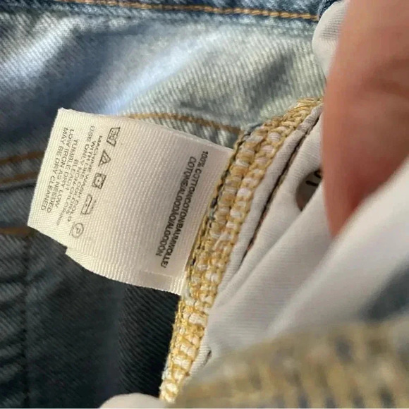 Free People | Frayed Hem  Busted Knees Straight Jeans - Picture 5 of 5